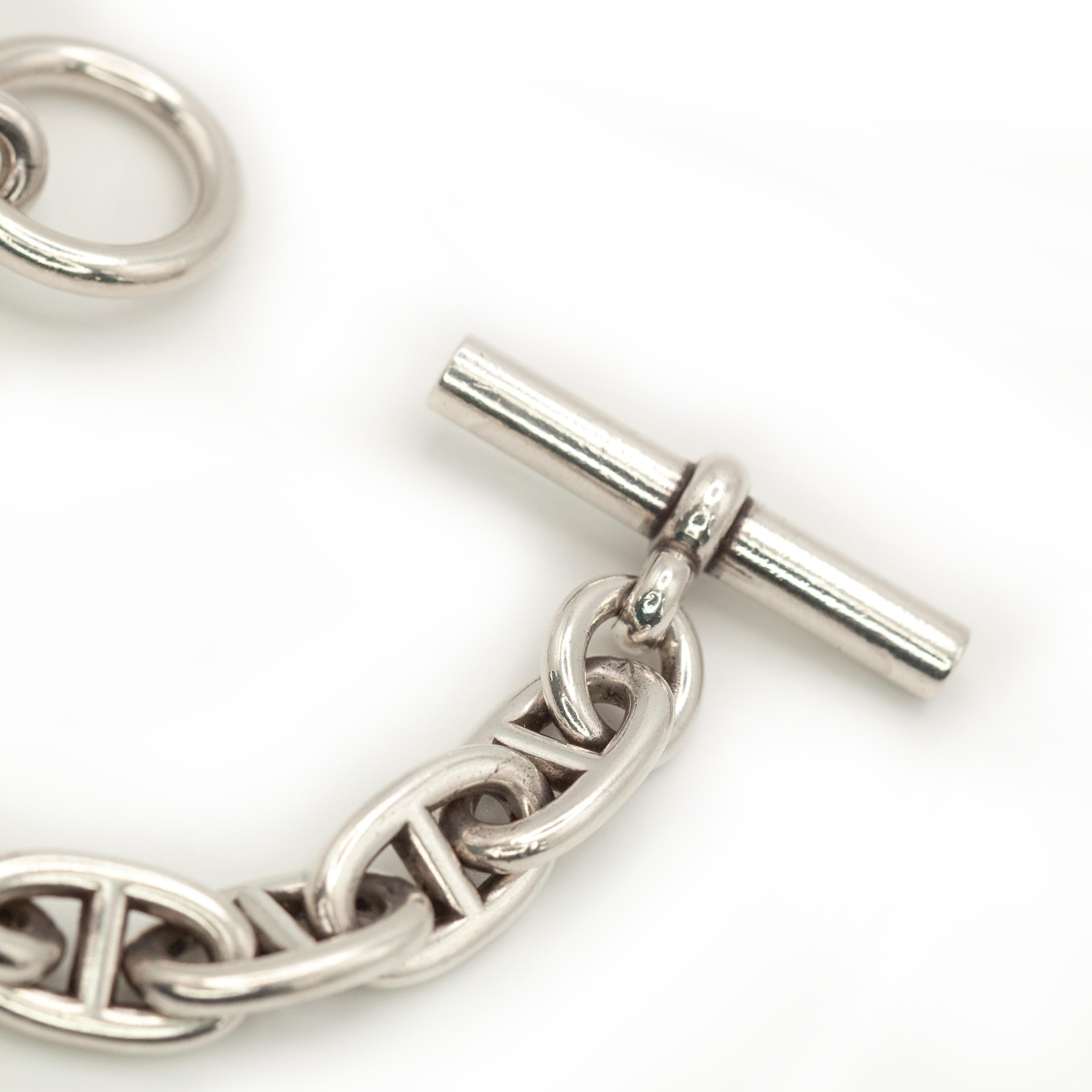 Bracciale vintage Hermes Chaine d'Ancre A Link in argento 925 2