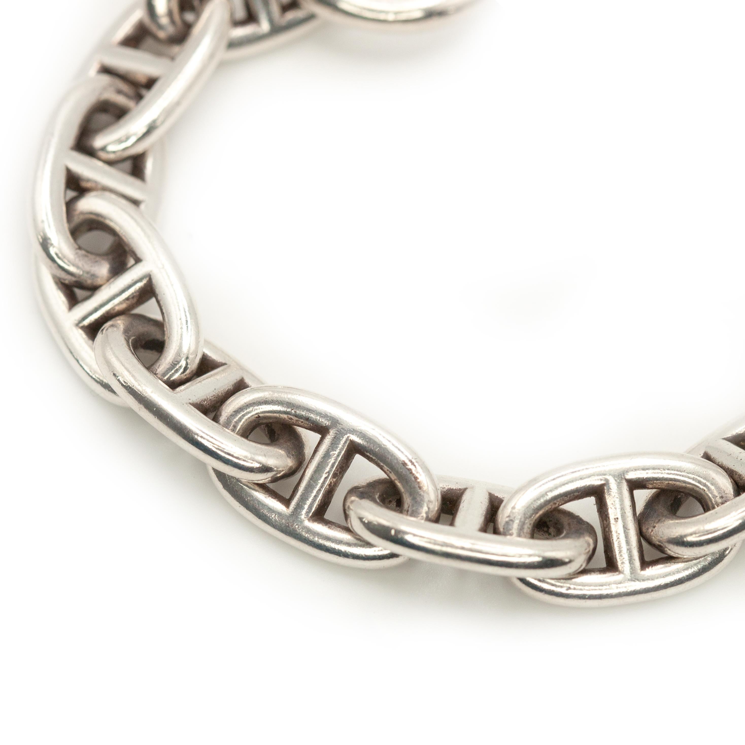 Bracciale vintage Hermes Chaine d'Ancre A Link in argento 925 4