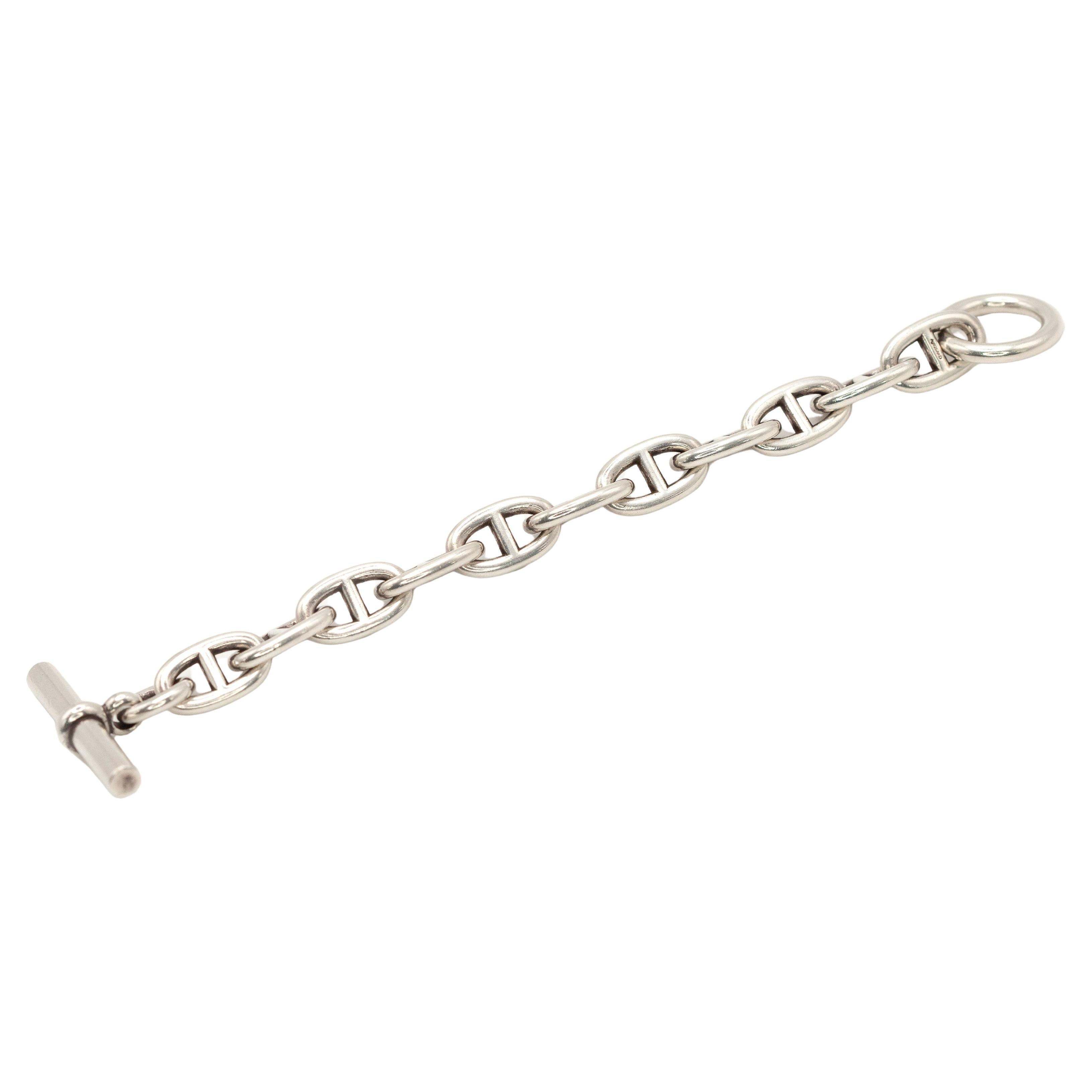 Vintage Hermes Chaine d'Ancre Sterling Silver Link Bracelet