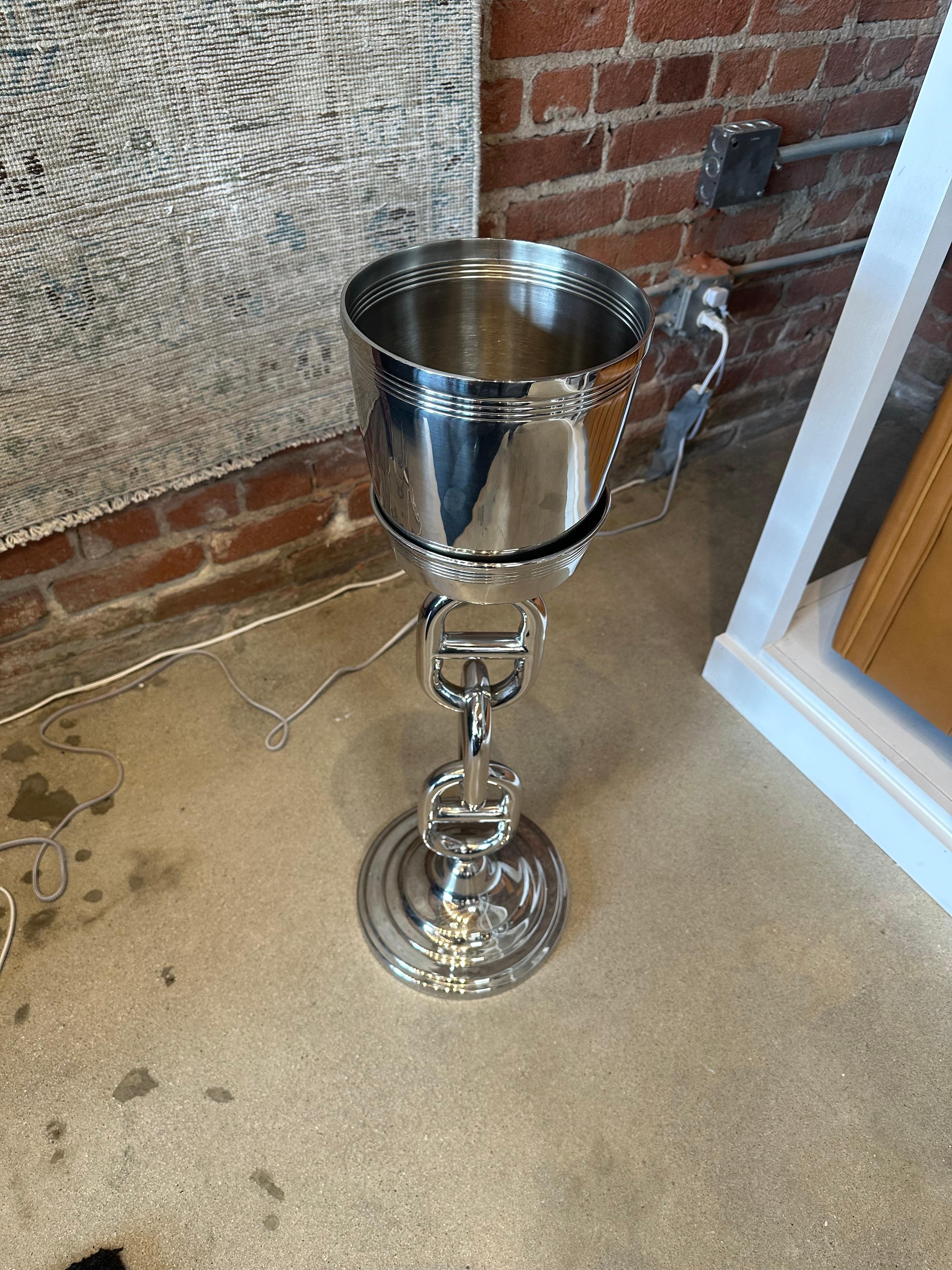 Vintage Hermes Champagne Bucket In Good Condition For Sale In Los Angeles, CA