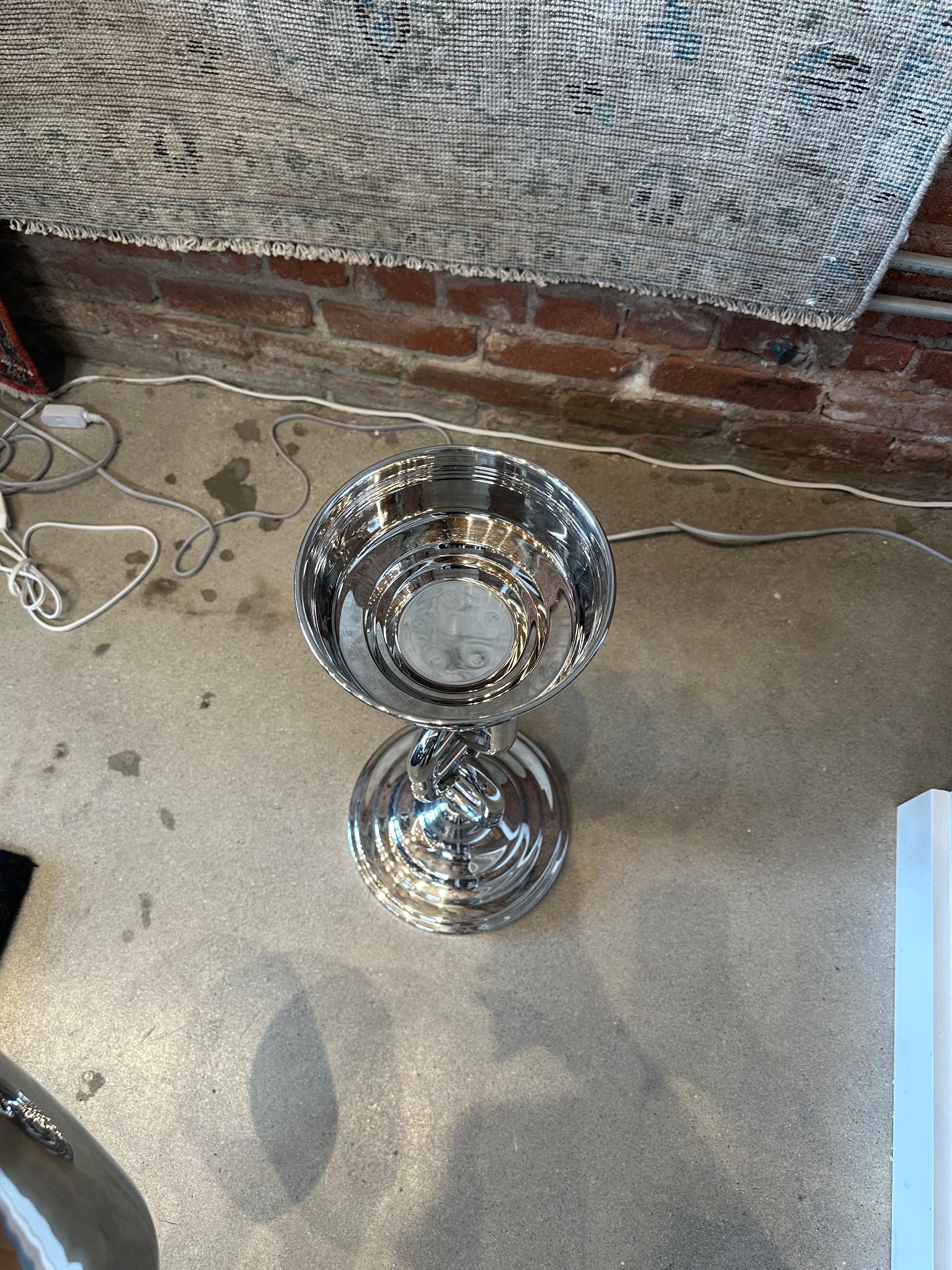 Nickel Vintage Hermes Champagne Bucket For Sale