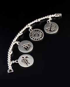 Vintage Hermès "Charmes" Silver 925 Bracelet