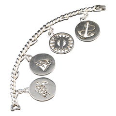 Vintage Hermès "Charmes" Silver 925 Bracelet