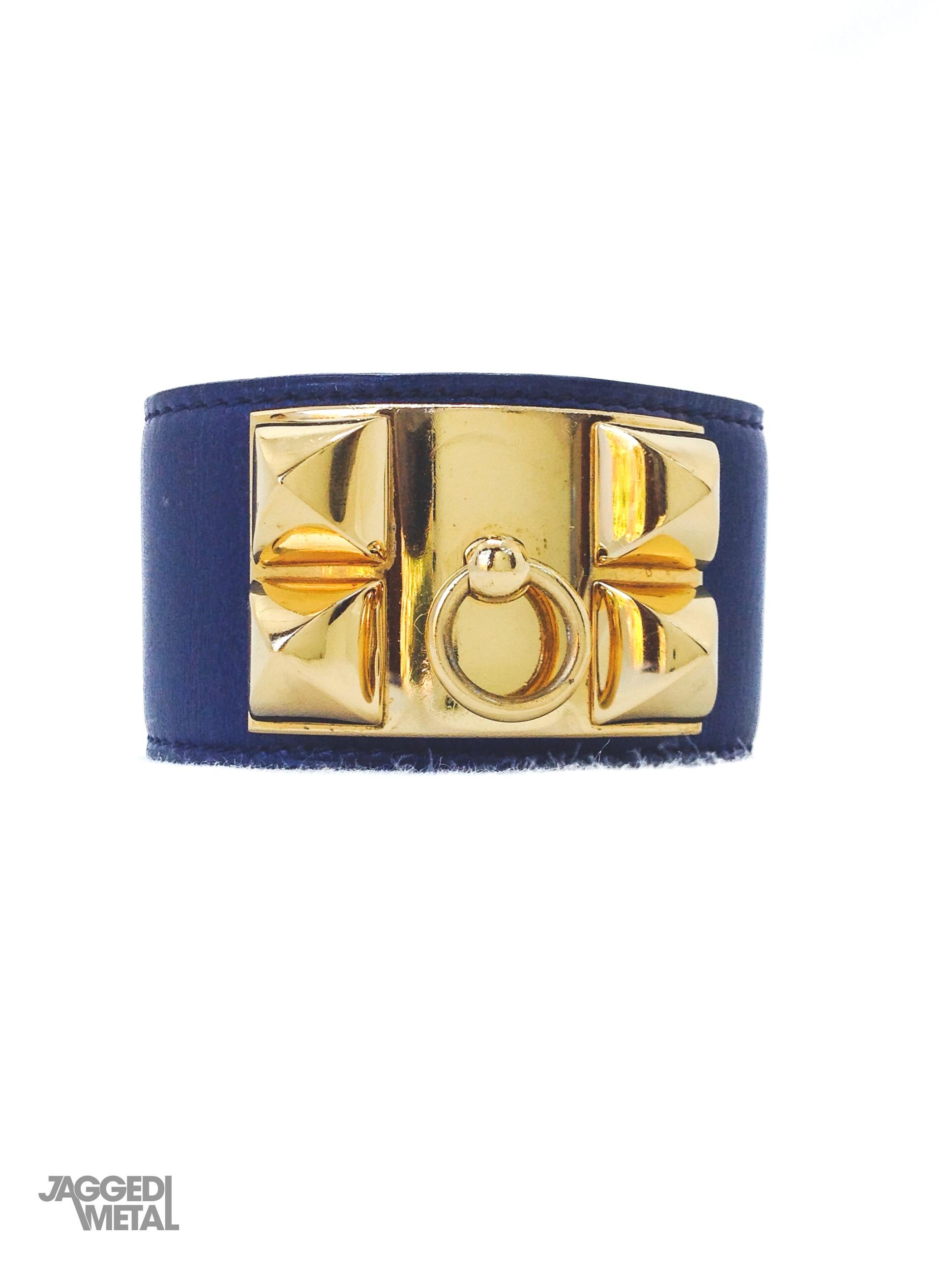 Women's or Men's Vintage HERMÈS Collier De Chien Cuff Bracelet 
