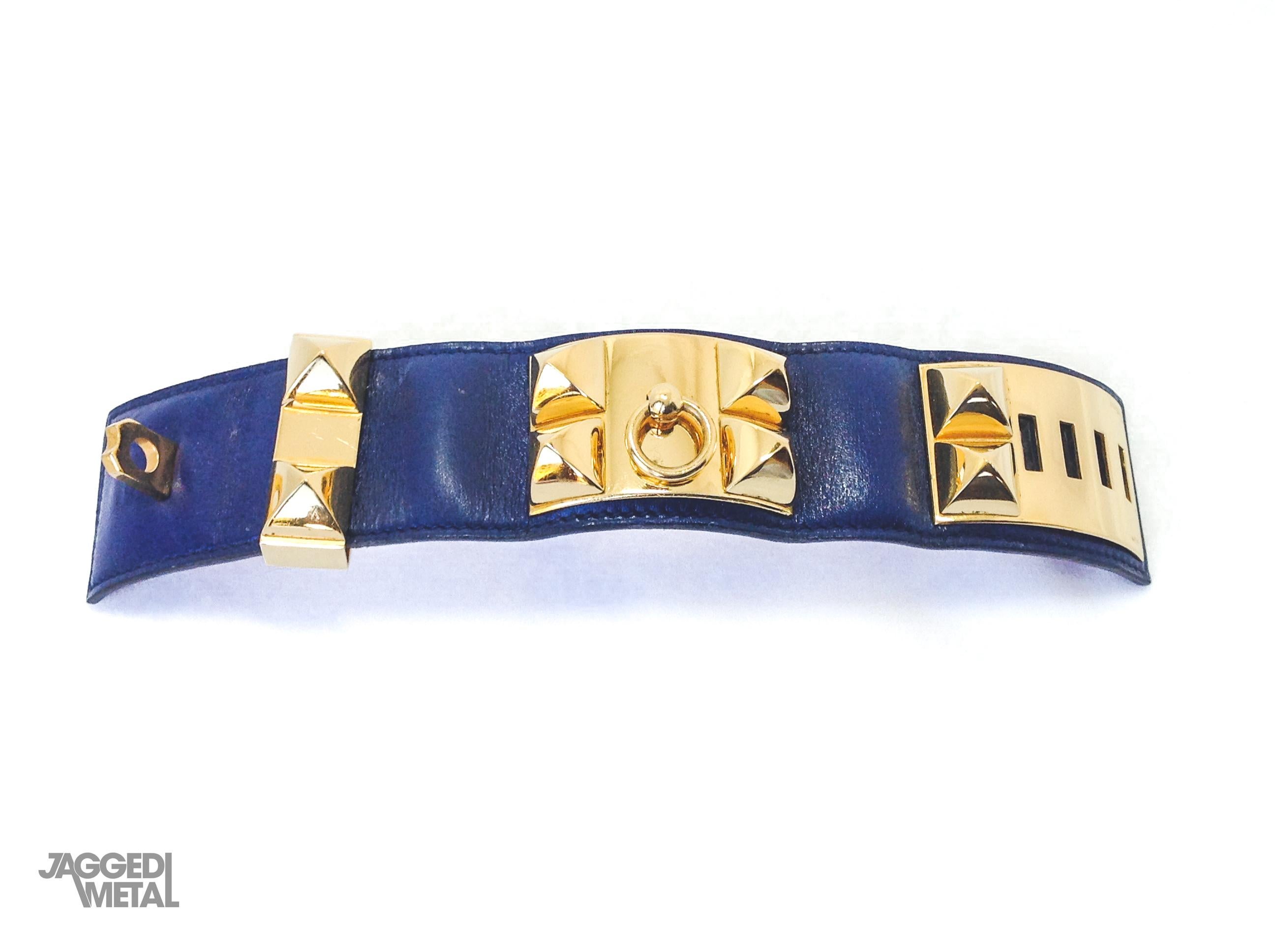 Vintage HERMÈS Collier De Chien Cuff Bracelet  3