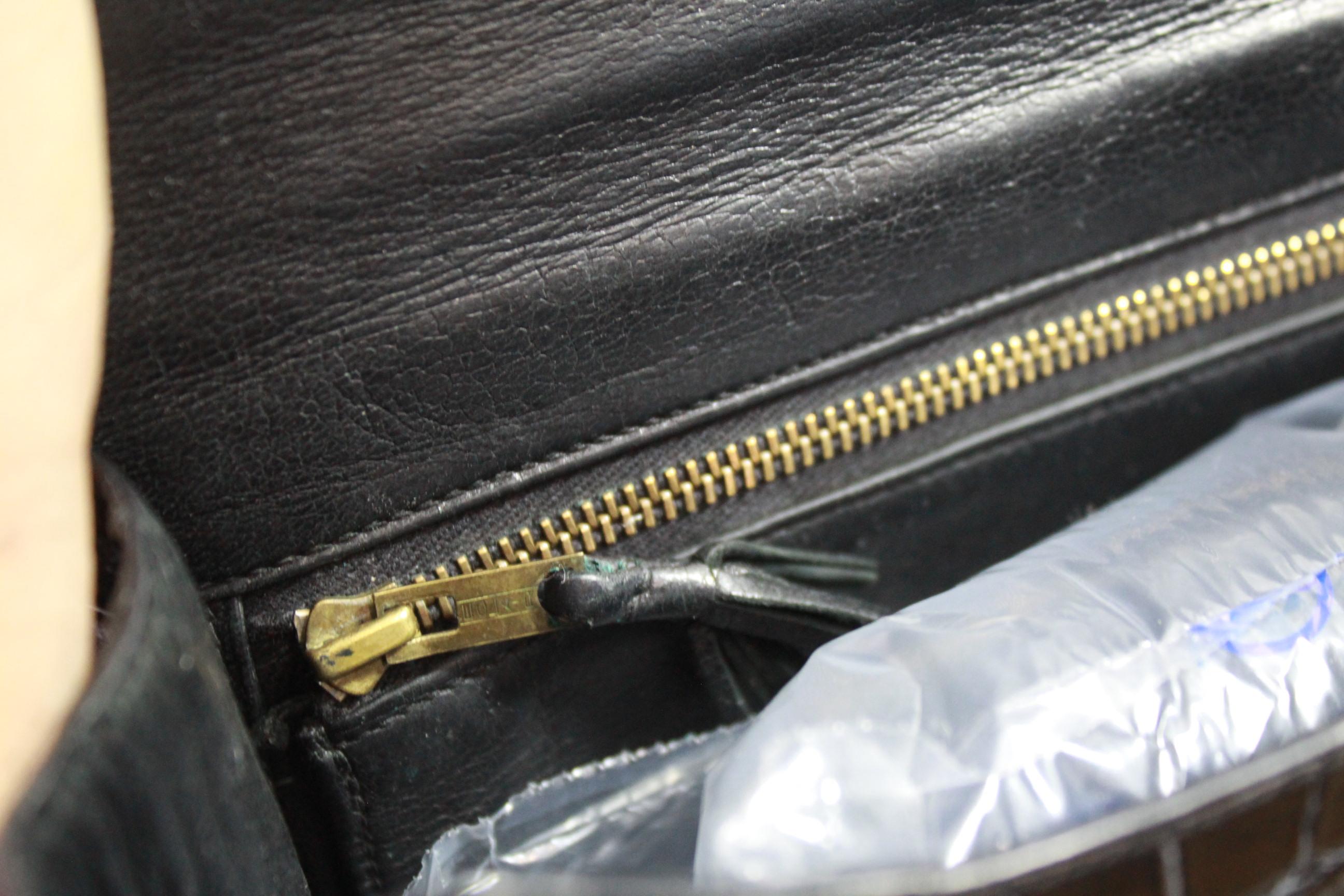  Vintage Hermes Constance 23 Black Croco Bag Unisexe 