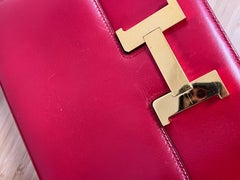 Vintage Hermès Constance 23 Rouge H Box Calf Leather