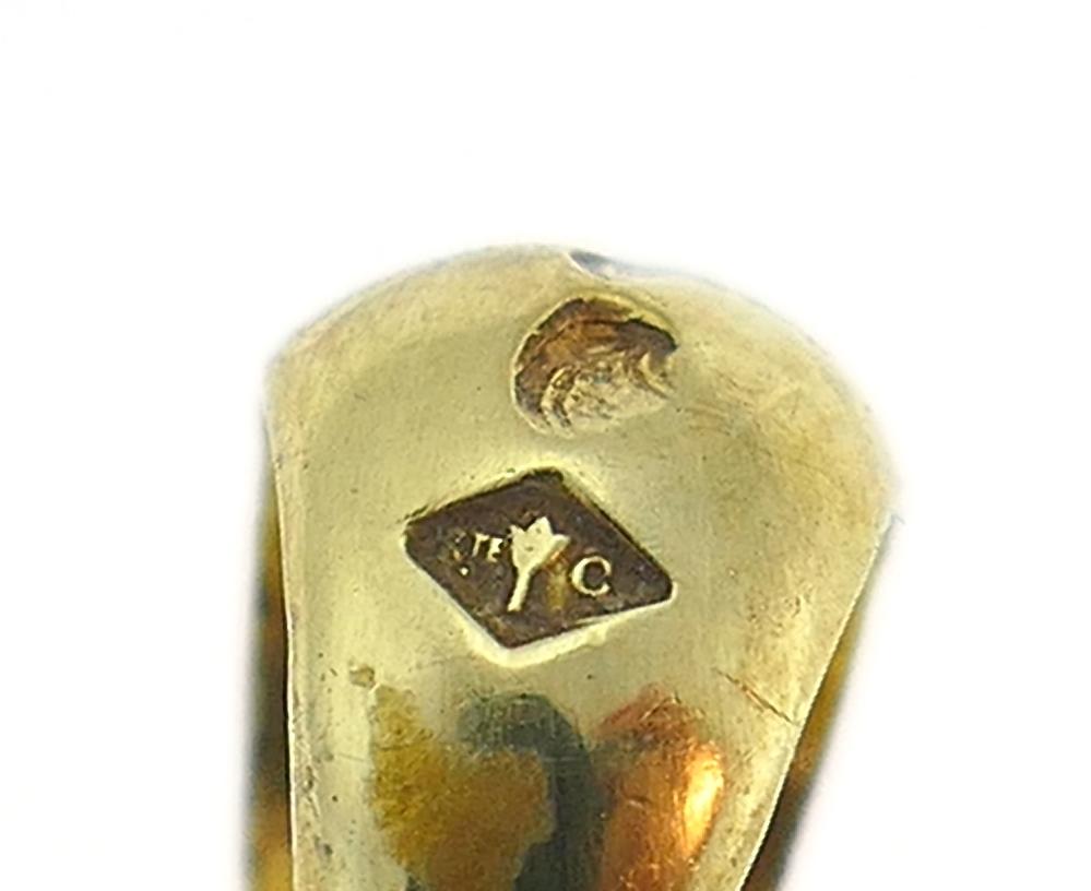 Vintage Hermes Diamond Gold Heart Pendant Charm 2