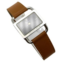 Retro Hermès Etrier Stainless Steel Watch