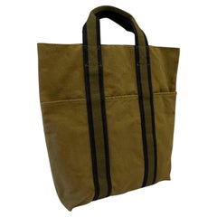 Vintage HERMÈS Fourre Tout Cabas Tote Bag Military