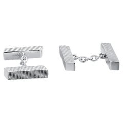 Vintage Hermès France Sterling Silver Cufflinks