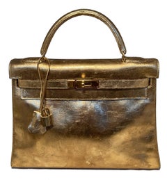 Vintage Hermes Gold Foil Kelly 32