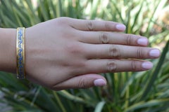 Pulsera vintage Hermes con ancla esmaltada bañada en oro