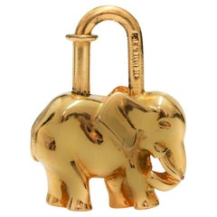 Blocco a forma di elefante dorato Hermès d'epoca