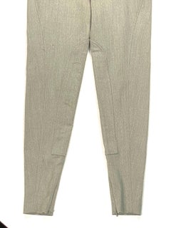 Vintage Hermes Grey Wool Riding Skinny Leggings Pants Size 38