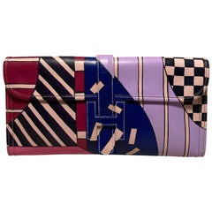 Vintage Hermes Hand Painted Jige 28 Clutch