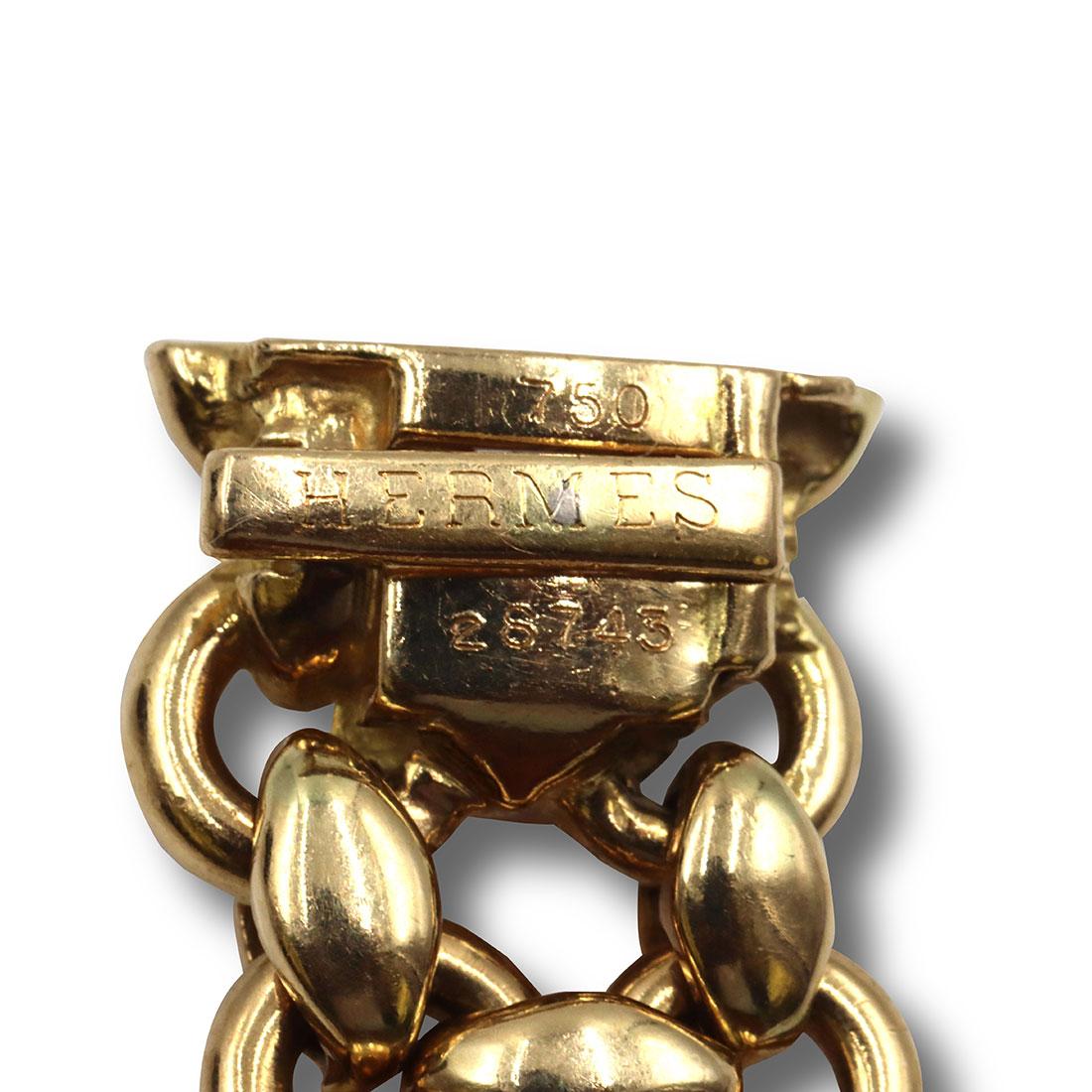 Vintage Hermès Inti Yellow Gold Necklace 1