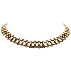 Vintage Hermès Inti Yellow Gold Necklace