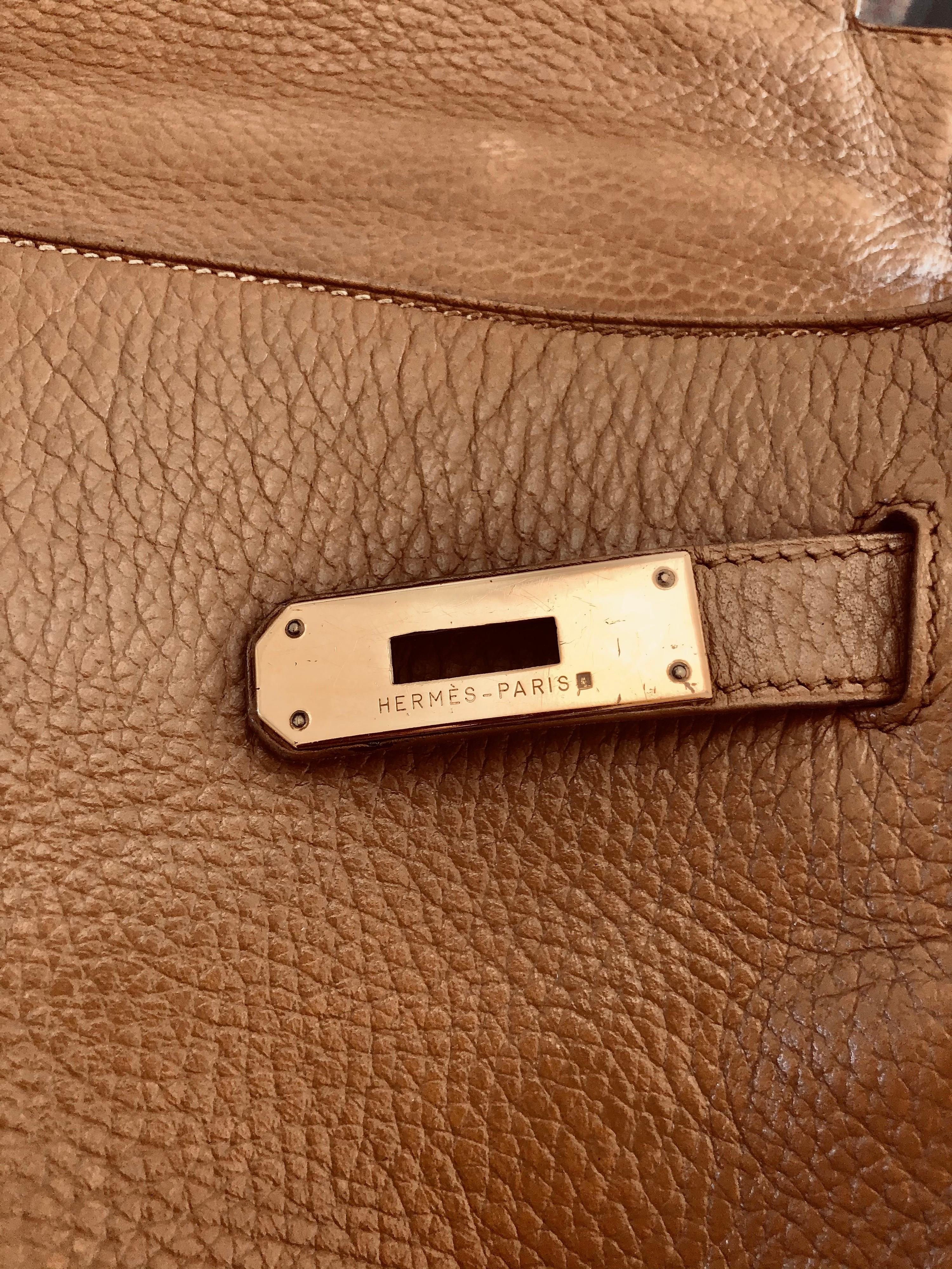  Vintage  Hermès Kelly 32  Handbag with Gold Hardware 1998 For Sale 7