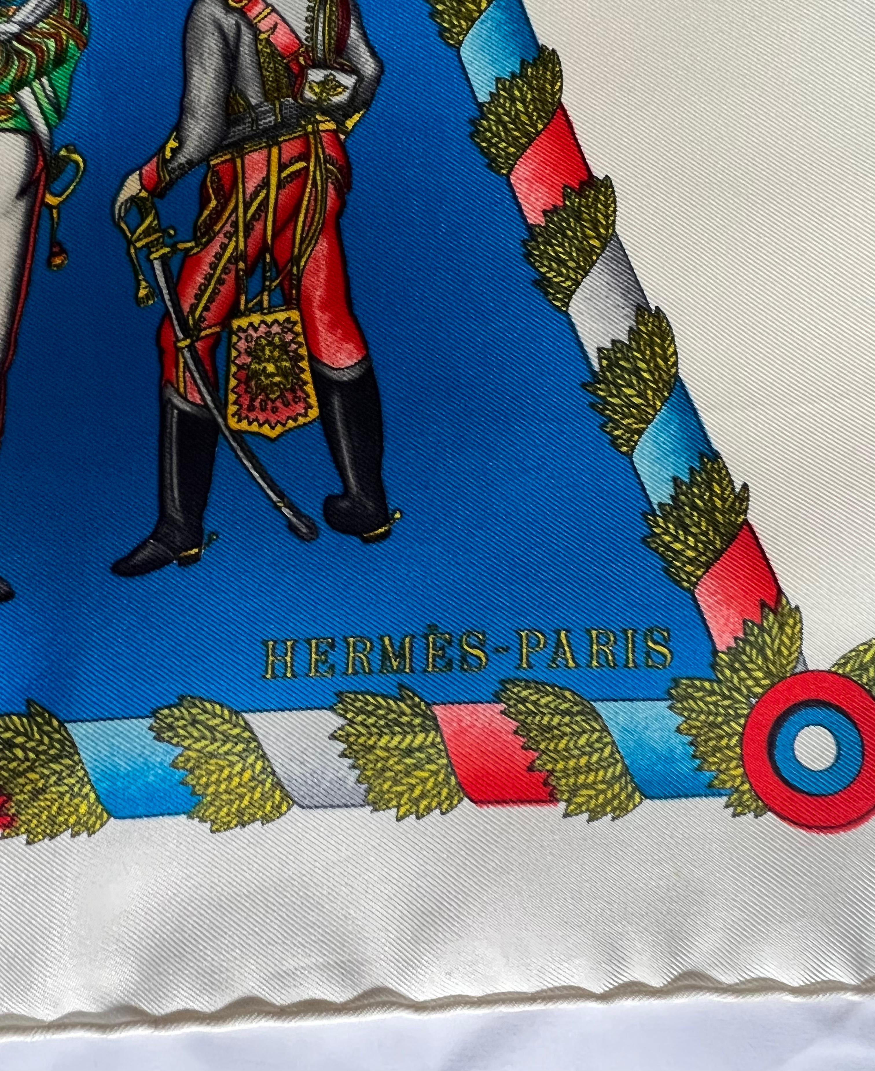 Vintage Hermes L'Armee Imperiale Russe Scarf For Sale 4