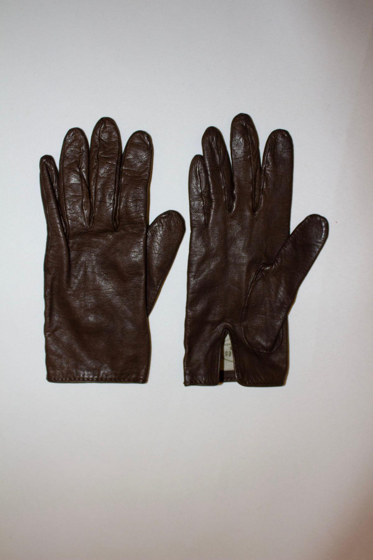 Vintage Hermes Leather Gloves In Good Condition For Sale In London, GB