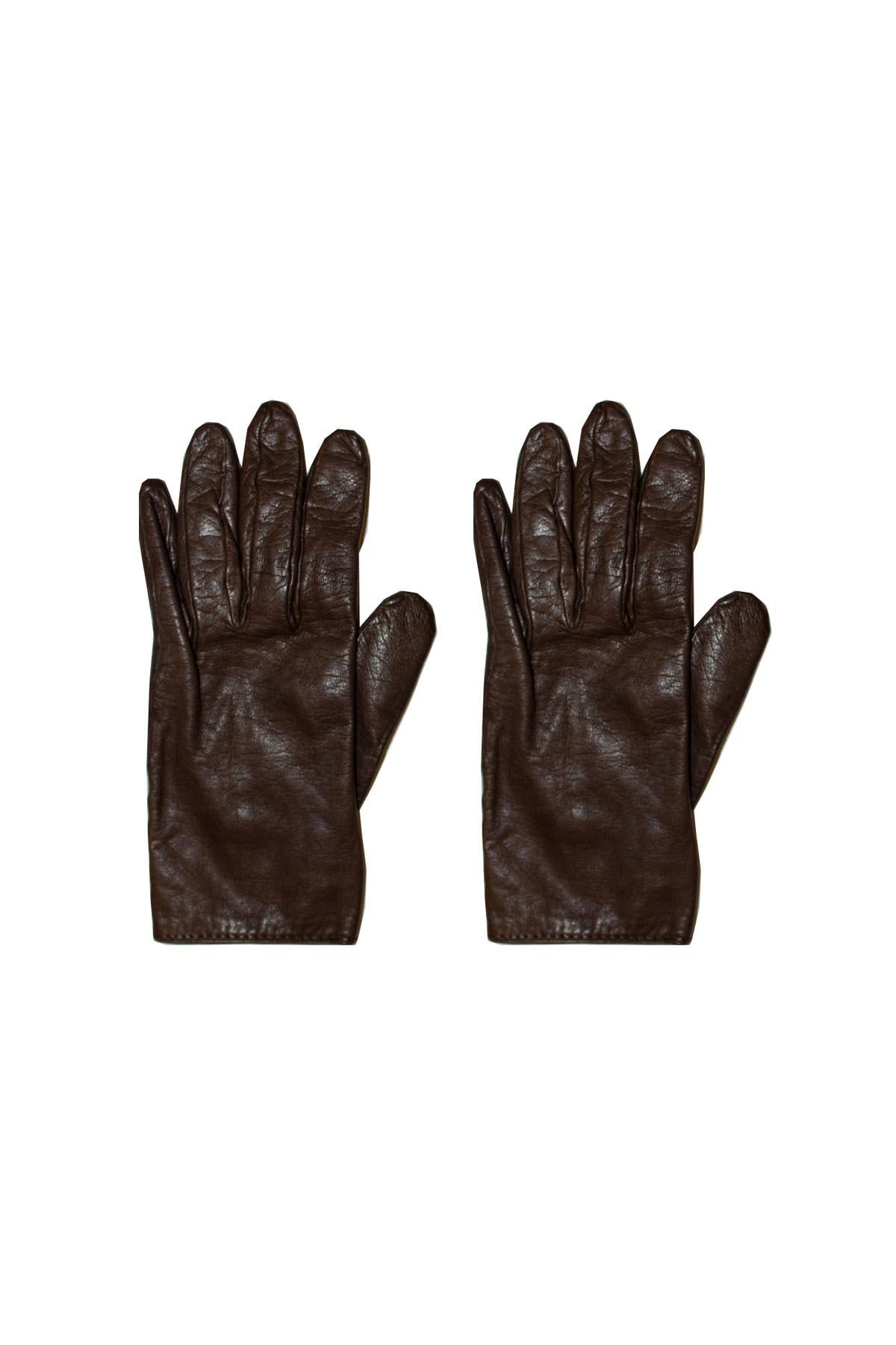 Vintage Hermes Leather Gloves For Sale 1