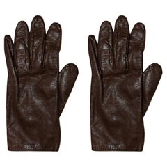 Vintage Hermes Leather Gloves
