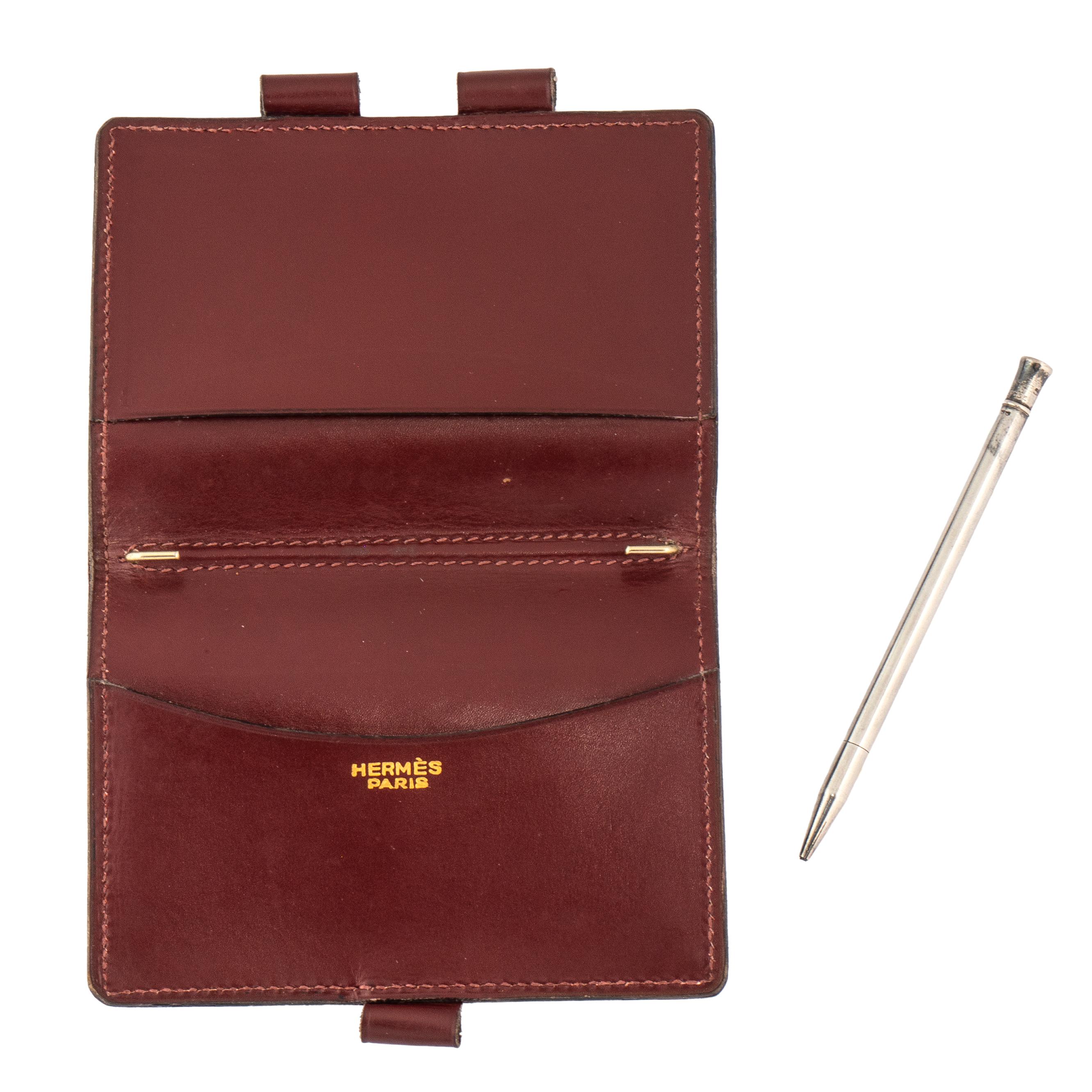 leather notebook cover with pen holder