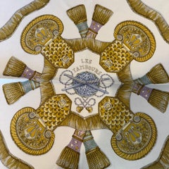 Vintage Hermès "Les Tambours" Silk Foulard / Scarf