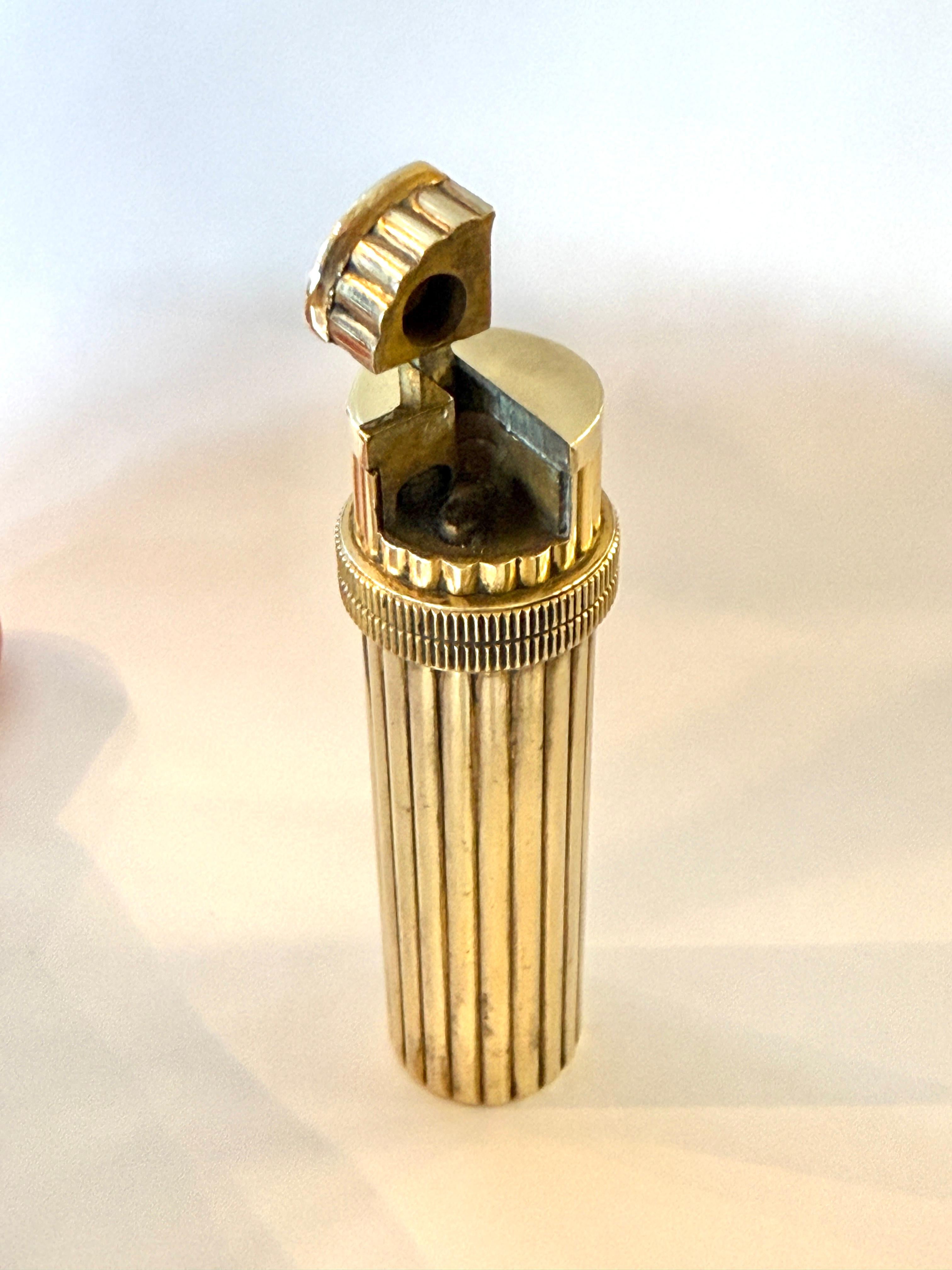 Vintage Hermes Lippenstift Feuerzeug funktioniert im Angebot 2