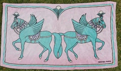 Vintage Hermès Love Horses Beach Towel