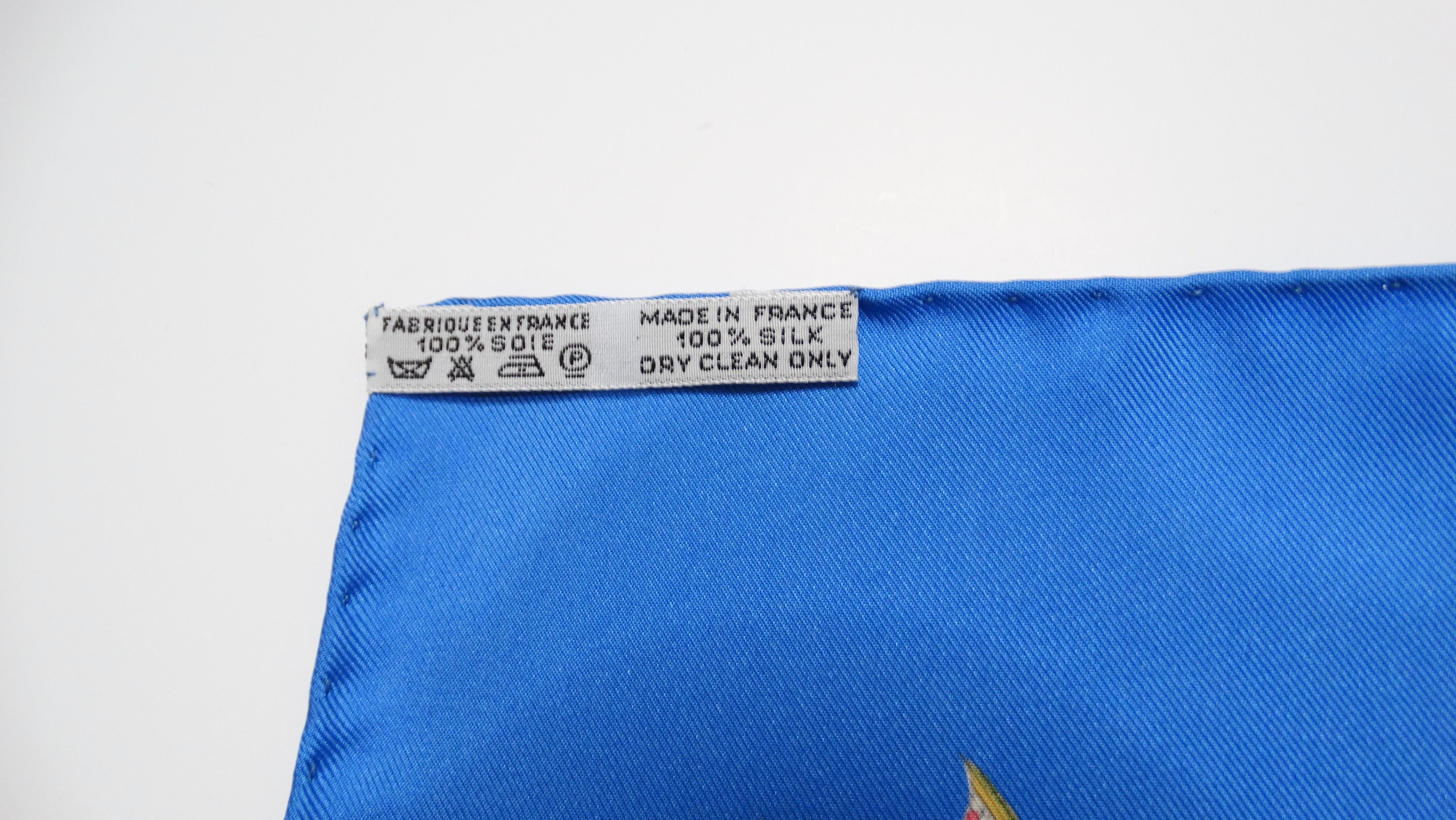 Pañuelo de seda vintage Hermes multicolor con estampado conmemorativo de la Revolución Francesa en venta 3