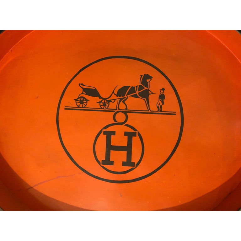 Vintage Hermes Painted Tray Top Cocktail Table at 1stDibs