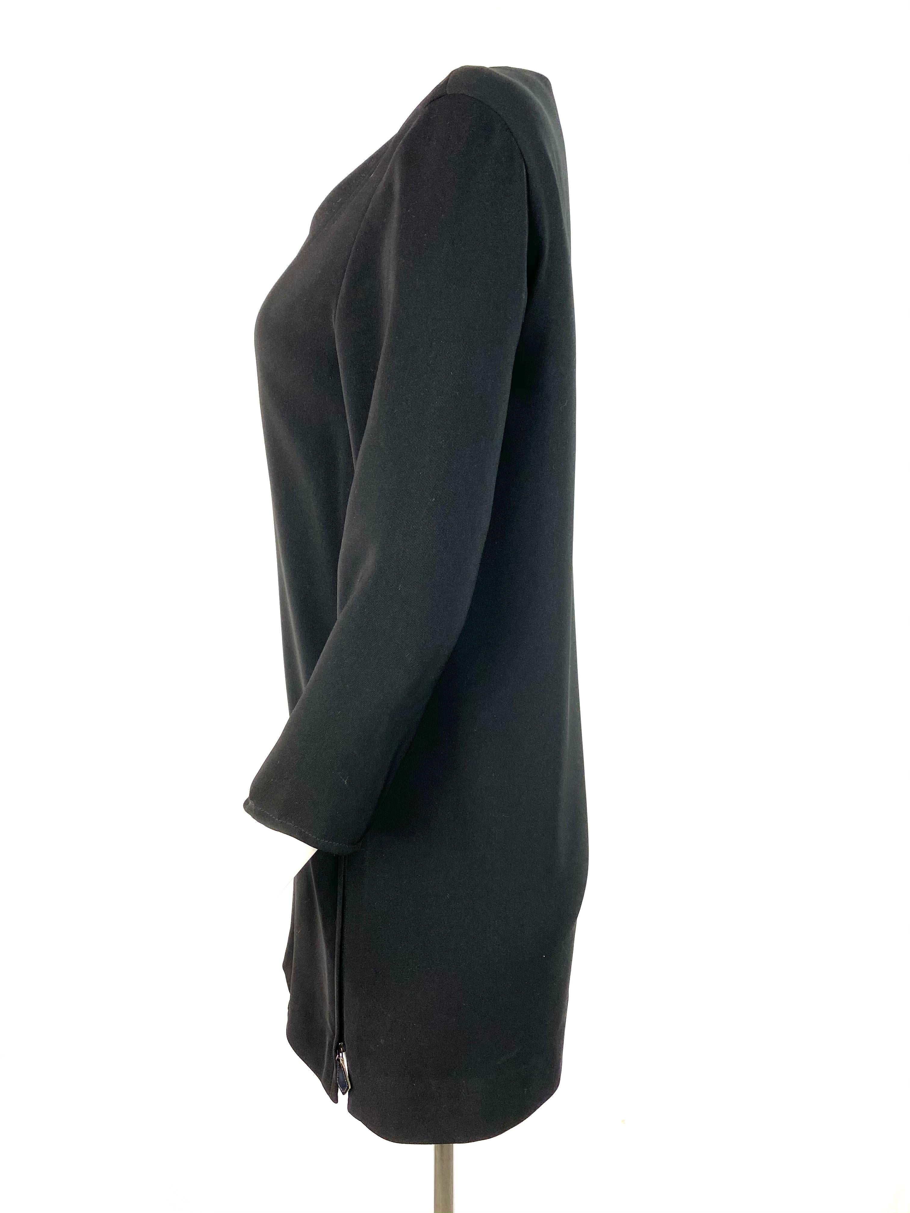Hermès Paris - Robe noire vintage, taille 36 Pour femmes en vente