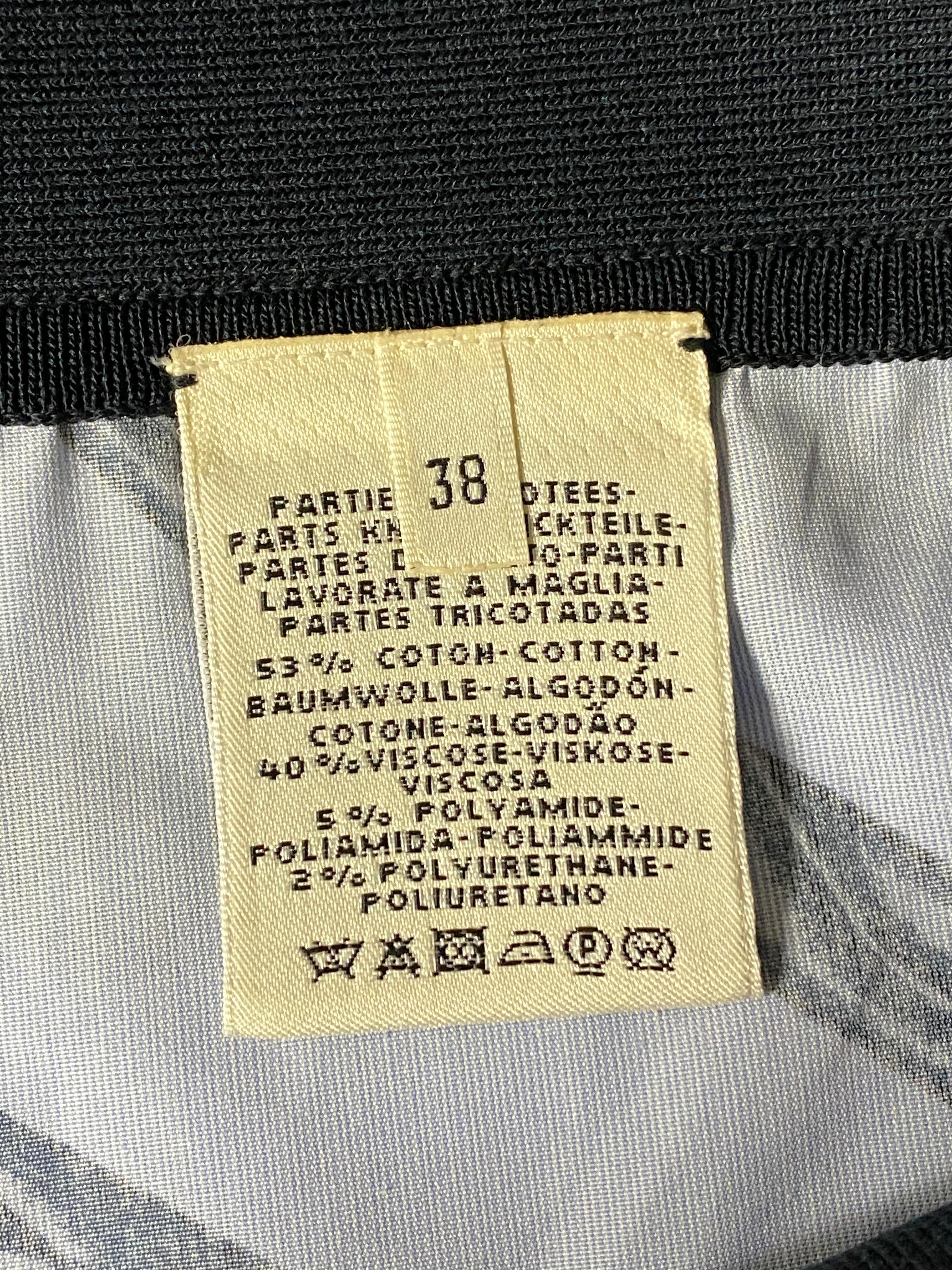 Vintage Hermes Paris Blau Baumwolle Mini Shorts, Größe 38 Damen im Angebot