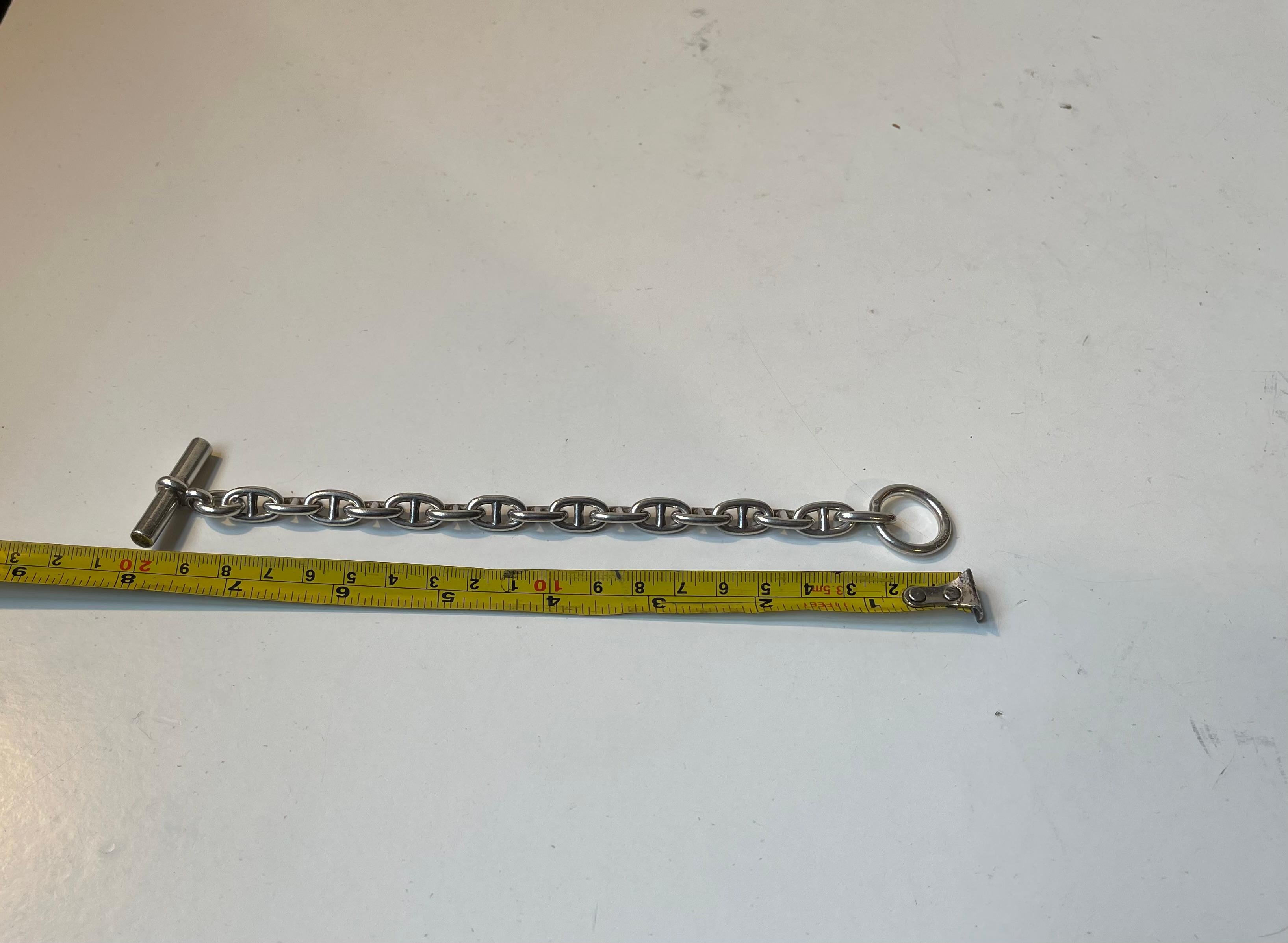 Vintage Hérmes Paris Chaine d'Ancre Bracelet in Silver 1