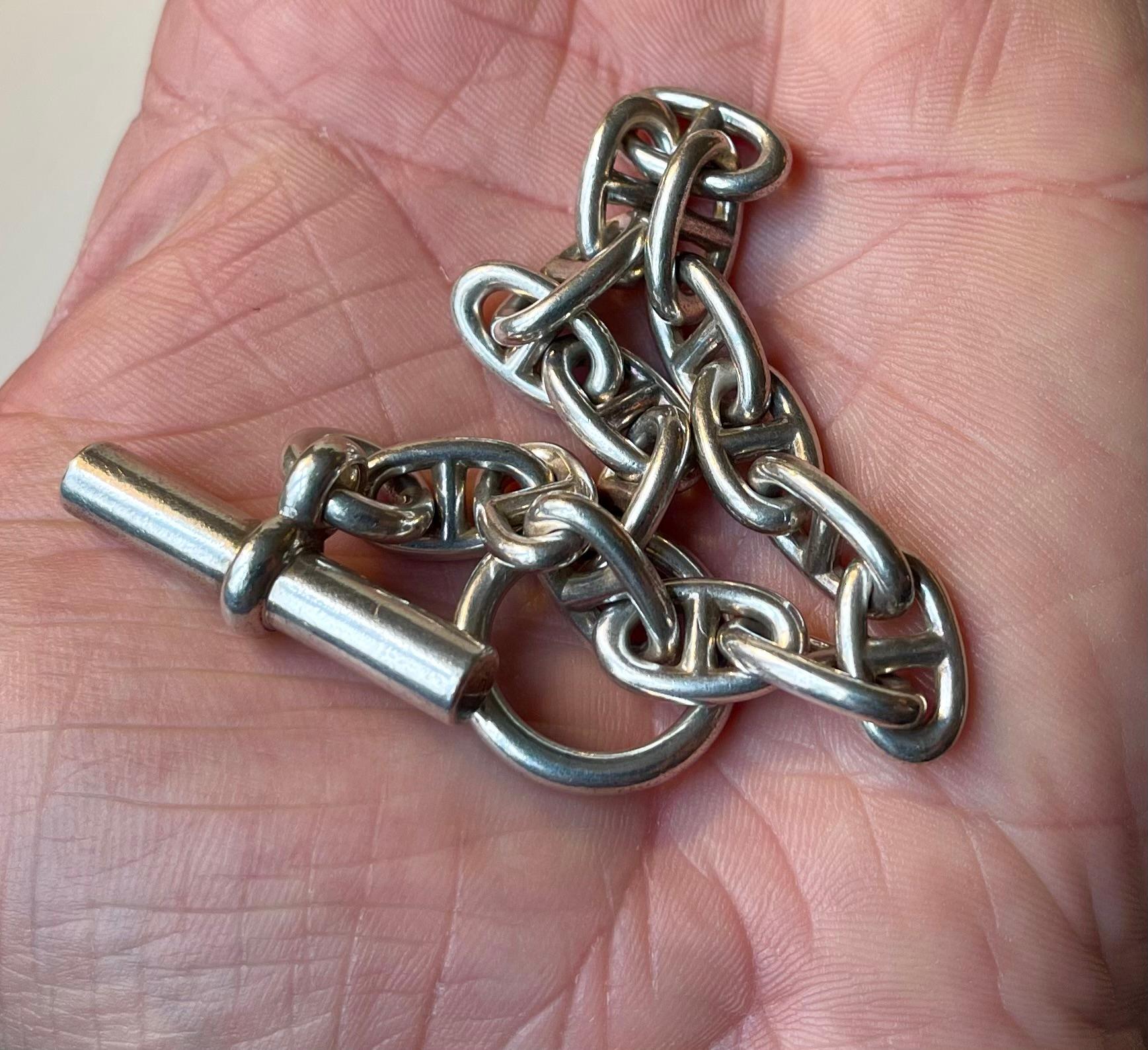 Vintage Hérmes Paris Chaine d'Ancre Bracelet in Silver 3