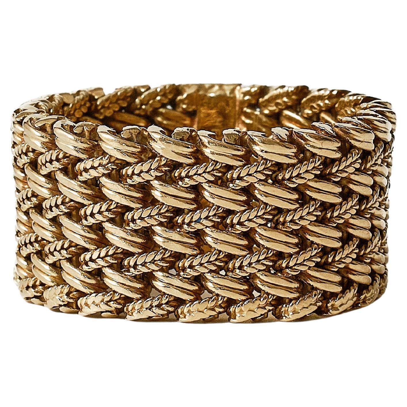 Vintage Hermès Paris flexible 18 karat gold ring
