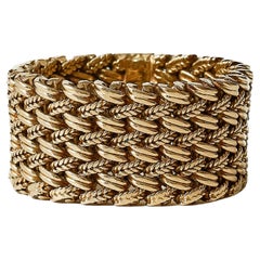 Vintage Hermès Paris flexible 18 karat gold ring