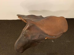 Vintage Hermes Paris Leather Jumping Saddle