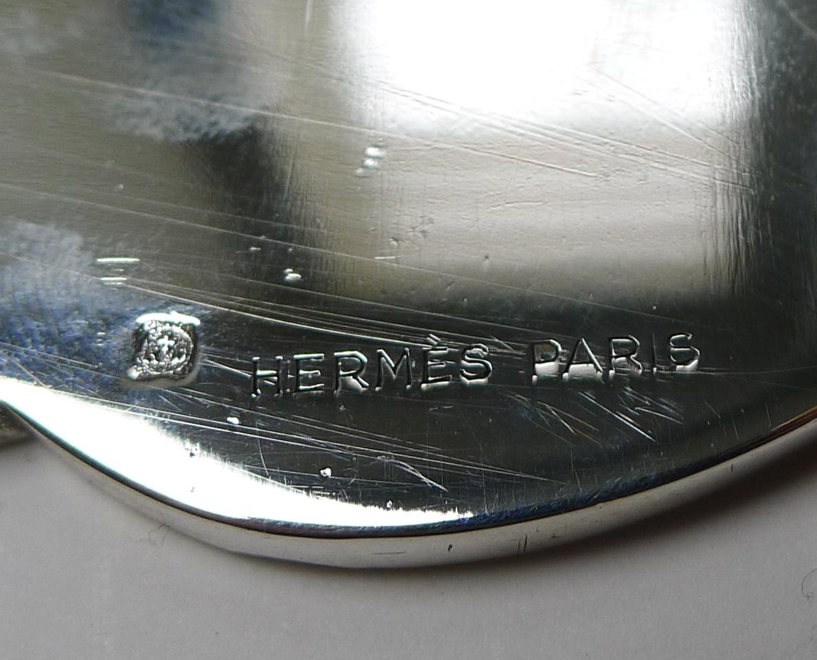 Mid-Century Modern Coupe-papiers vintage en bronze argenté Hermès, Paris, style équestre en vente