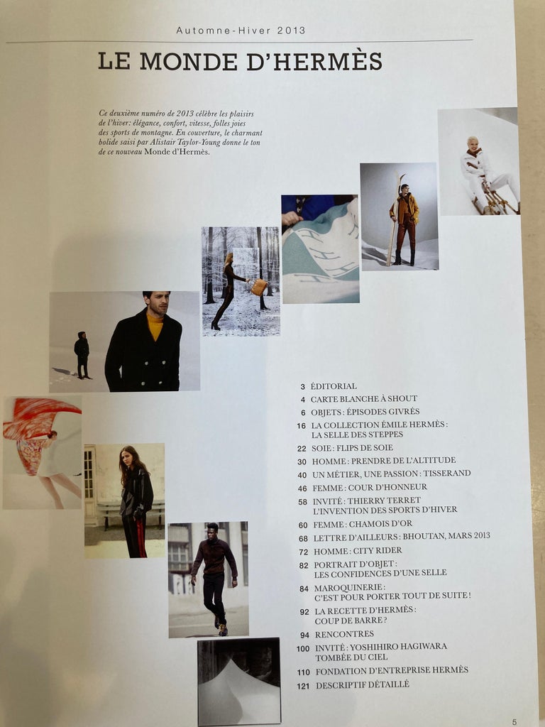 Vintage Hermes Paris Winter Catalog Collector French Book 2013 at 1stDibs