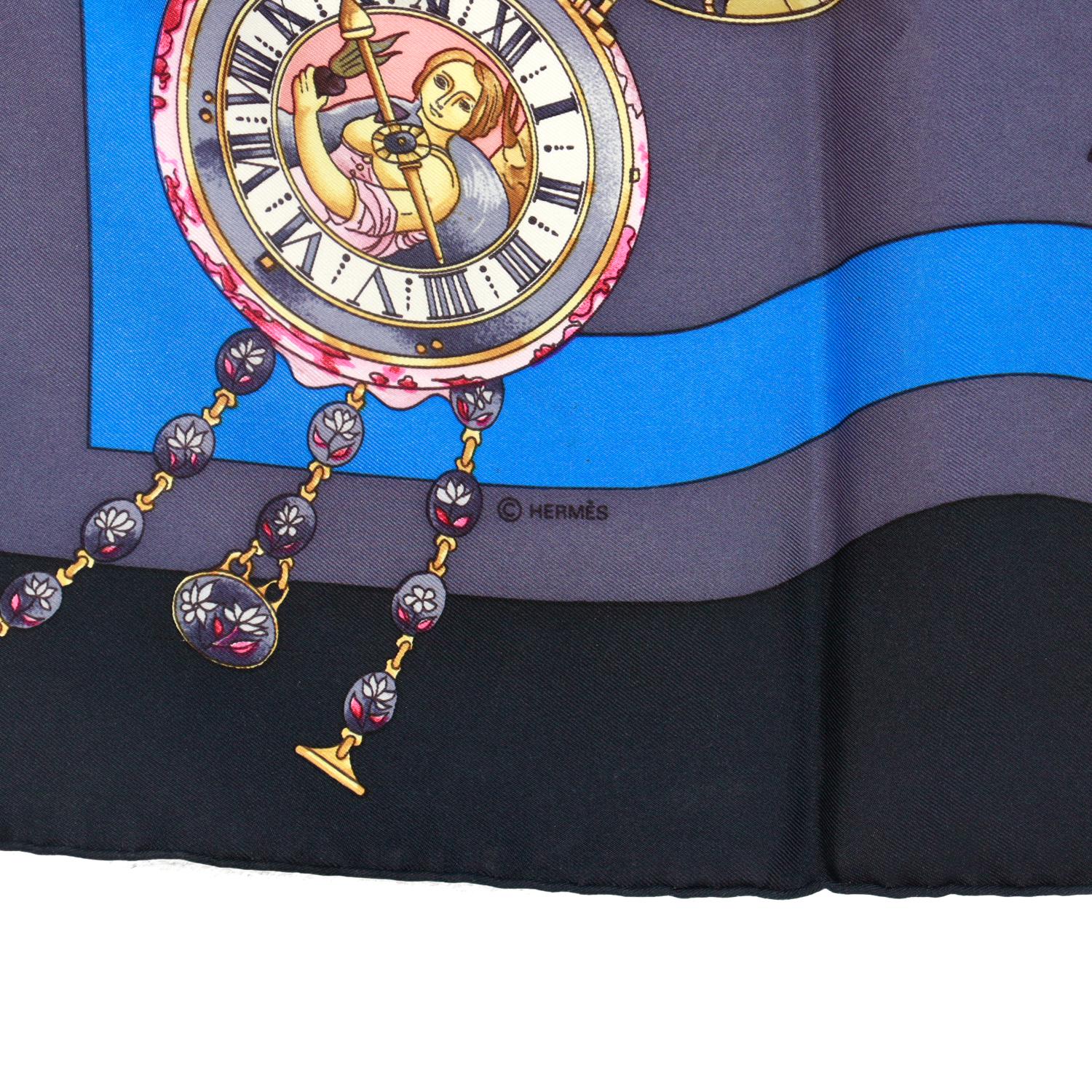 Vintage Hermès 'Parmi les Fleurs' Silk Scarf For Sale 8