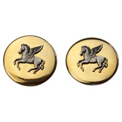 Vintage HERMES Pegasus Earrings