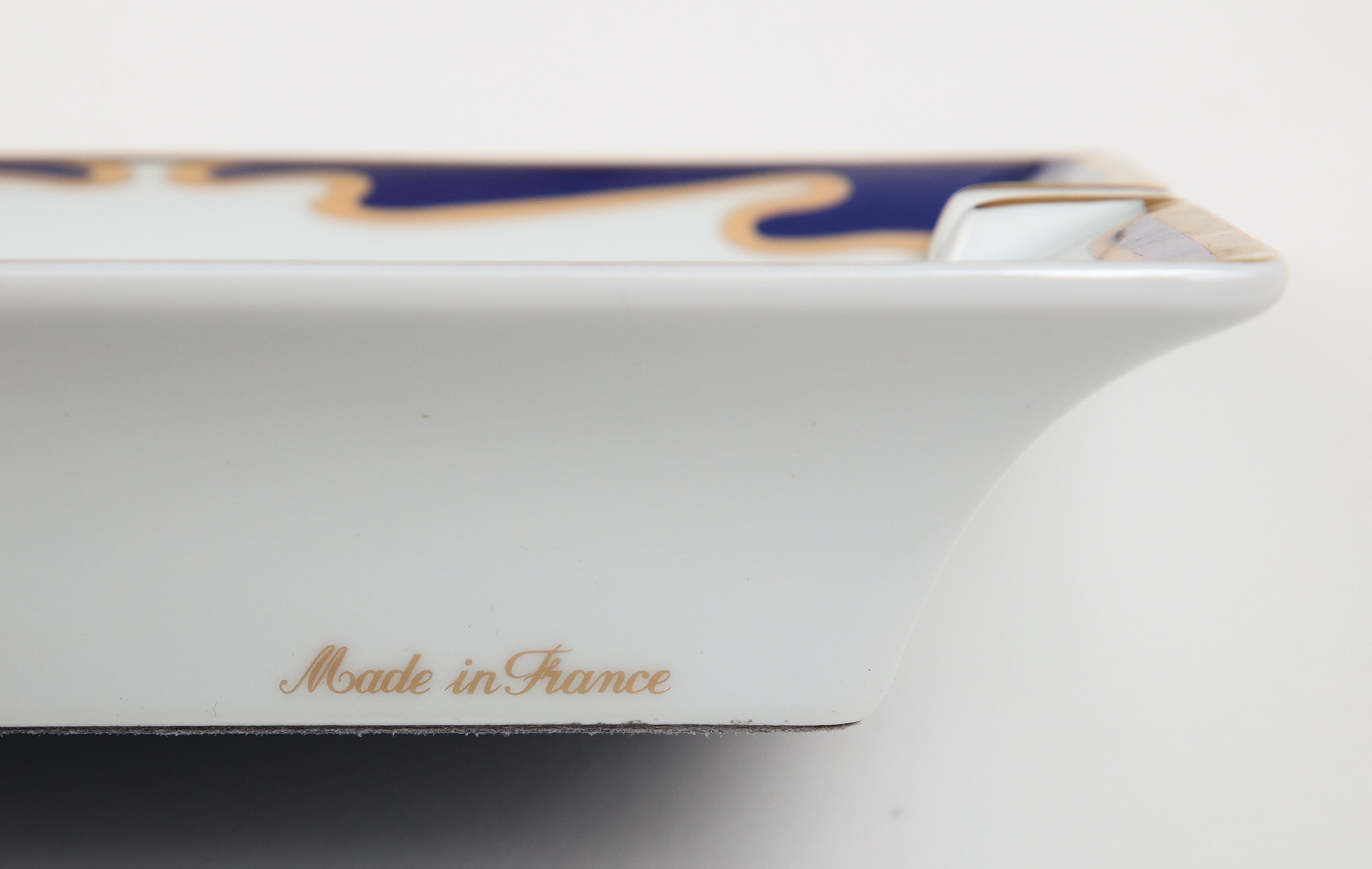 Vintage Hermes Porcelain Ashtray / Catchall 6