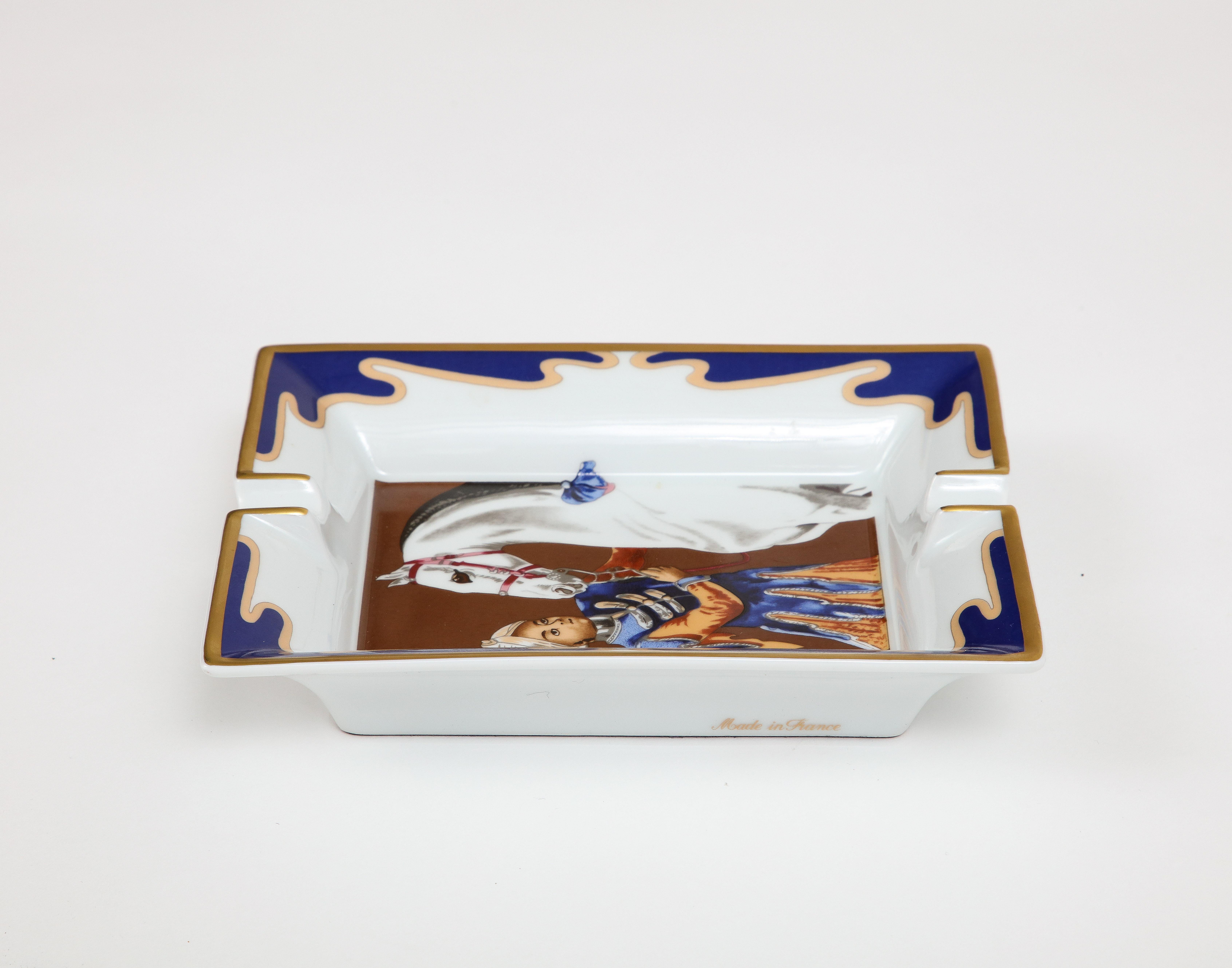 French Vintage Hermes Porcelain Ashtray / Catchall