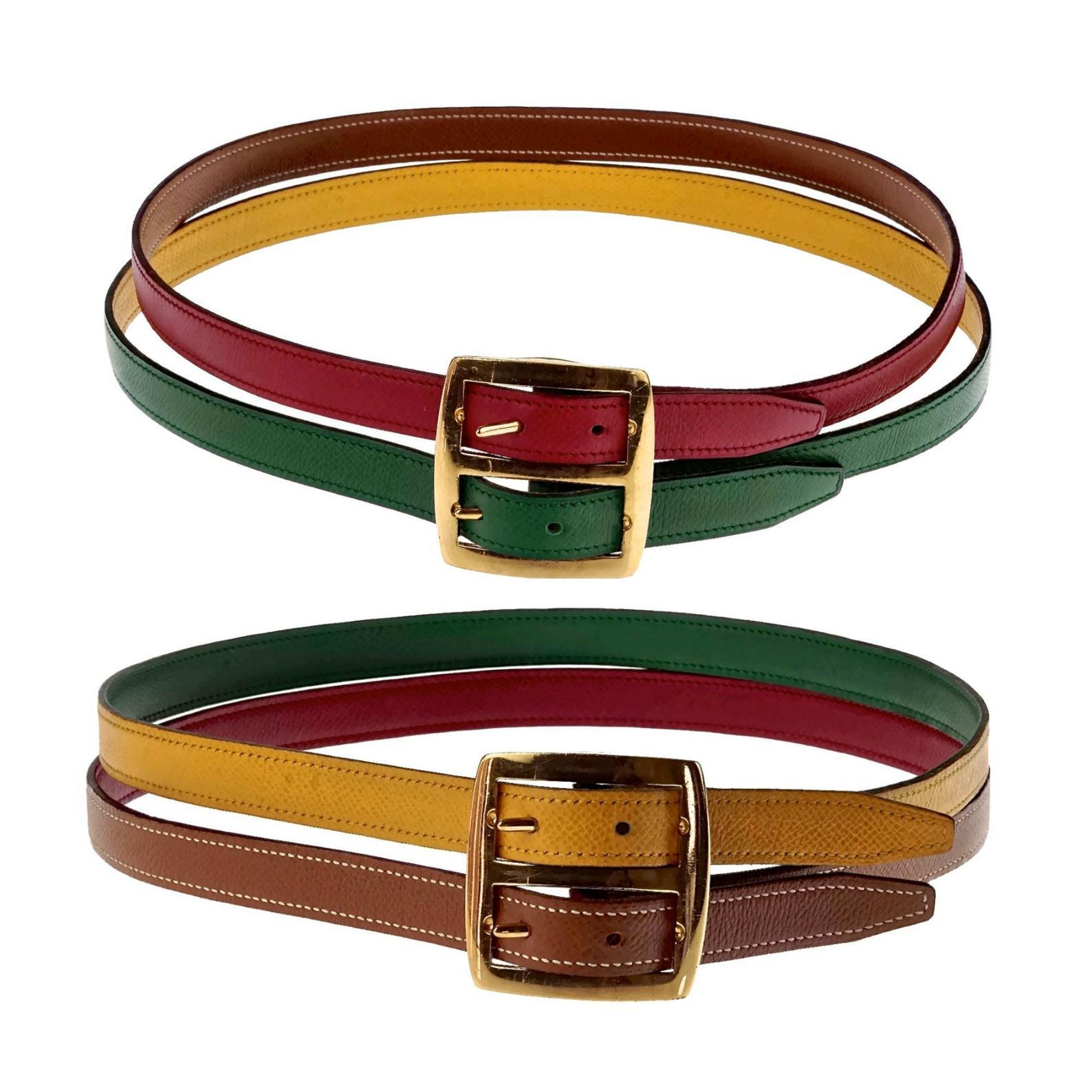 hermes double belt