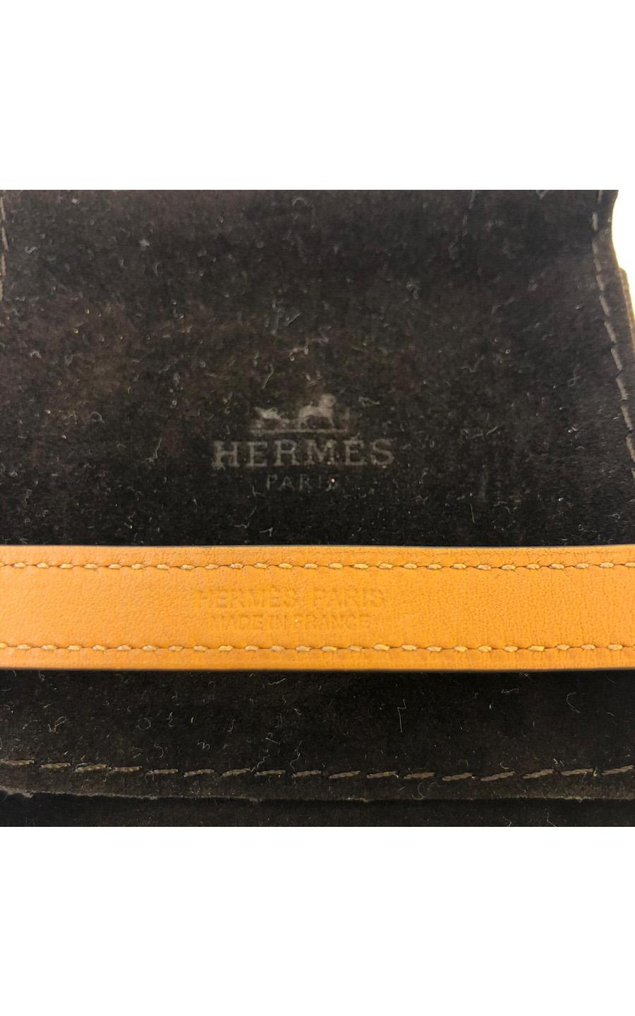 Vintage Hermès Rivale Double Tour Bracelet Epsom Leather For Sale 2