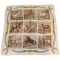 Vintage Hermes Scarf , Cheval d'Arabie