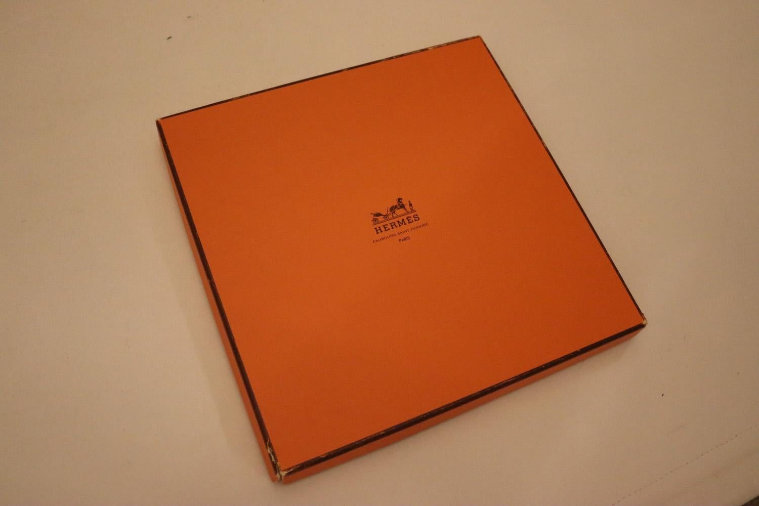 Pañuelo Vintage Hermes Passimenterie Azul en venta 1